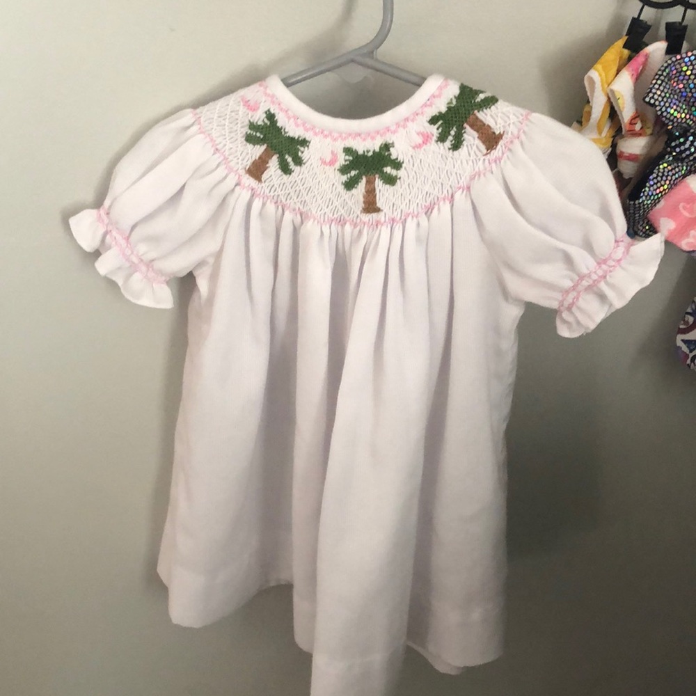 SC tree smocked dress